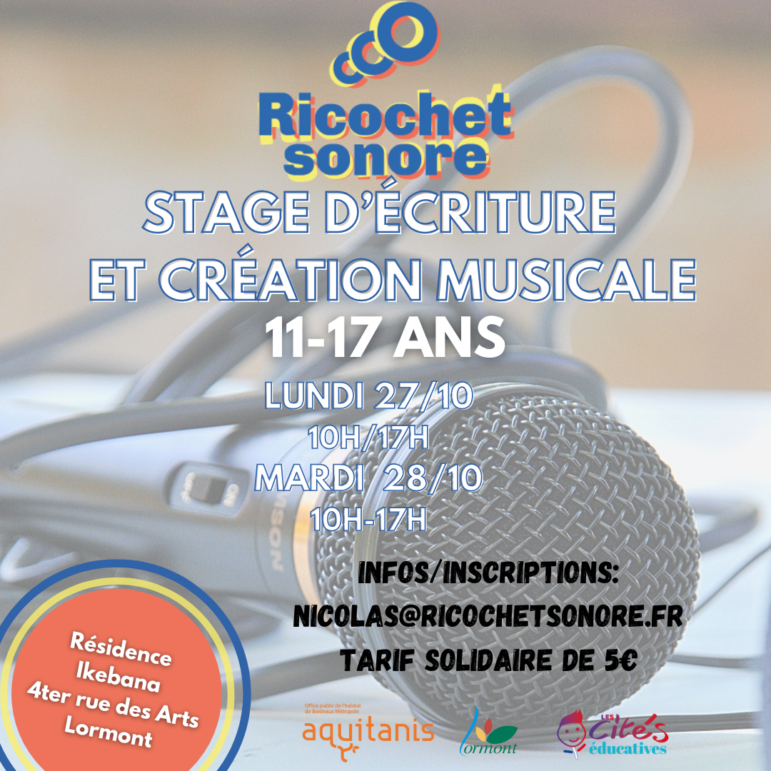 ATELIERS ÉCRITURE ET MAO Lormont 10:25